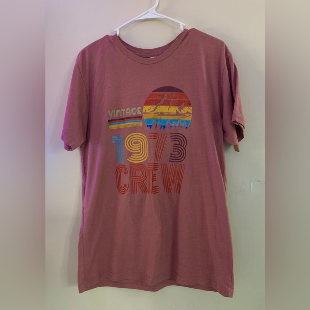 Vintage 1973 Crew Graphic T-Shirt Size Medium